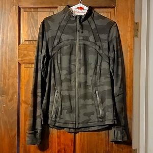 Lululemon Define Jacket, Green Camo, 10